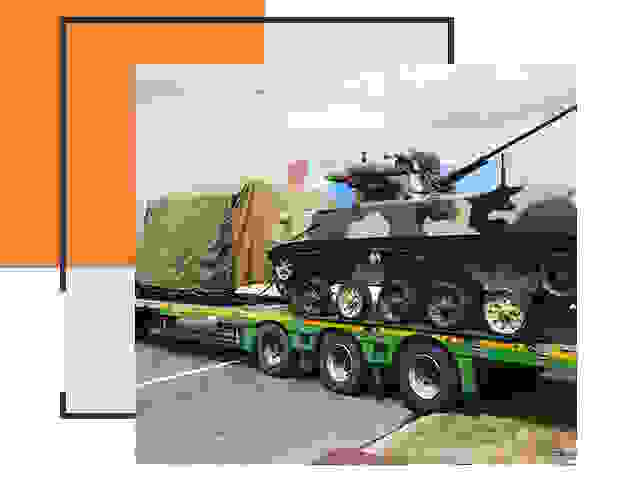 Перевозка военной техники в Коркино